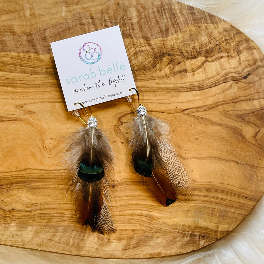 One-of-a-Kind Feather Earrings