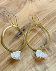 sarah belle quartz earrings