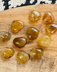 Golden Healer Quartz Heart Stones