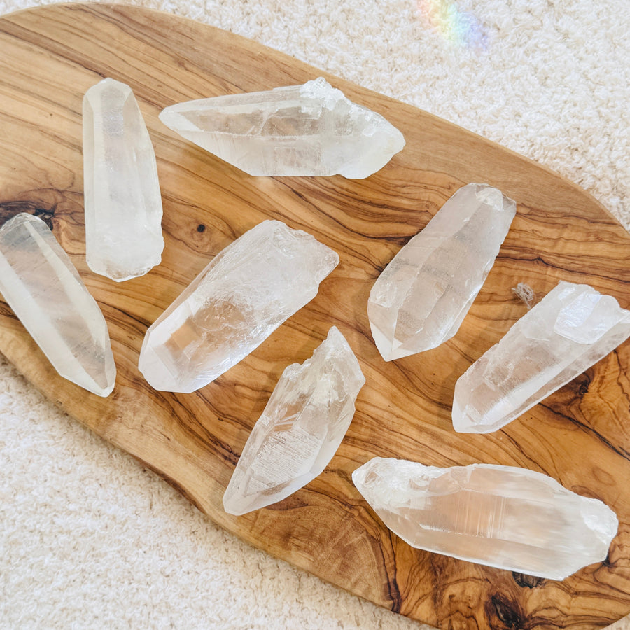 Sarah Belle Lemurian Quartz Crystal Point from Minas Gerais Brazil