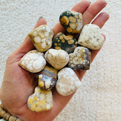Sarah Belle Maligano Jasper Heart Stone