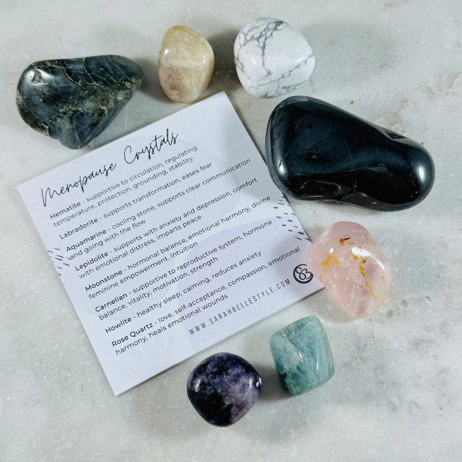 Sarah Belle crystals for menopause 