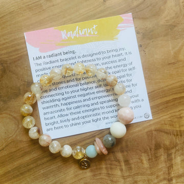 sarah belle handmade citrine bracelet for positivity