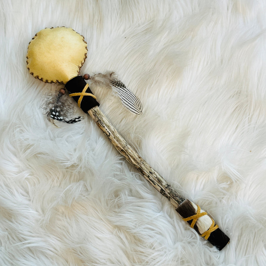 handmade shamanic rattle from sarah belle