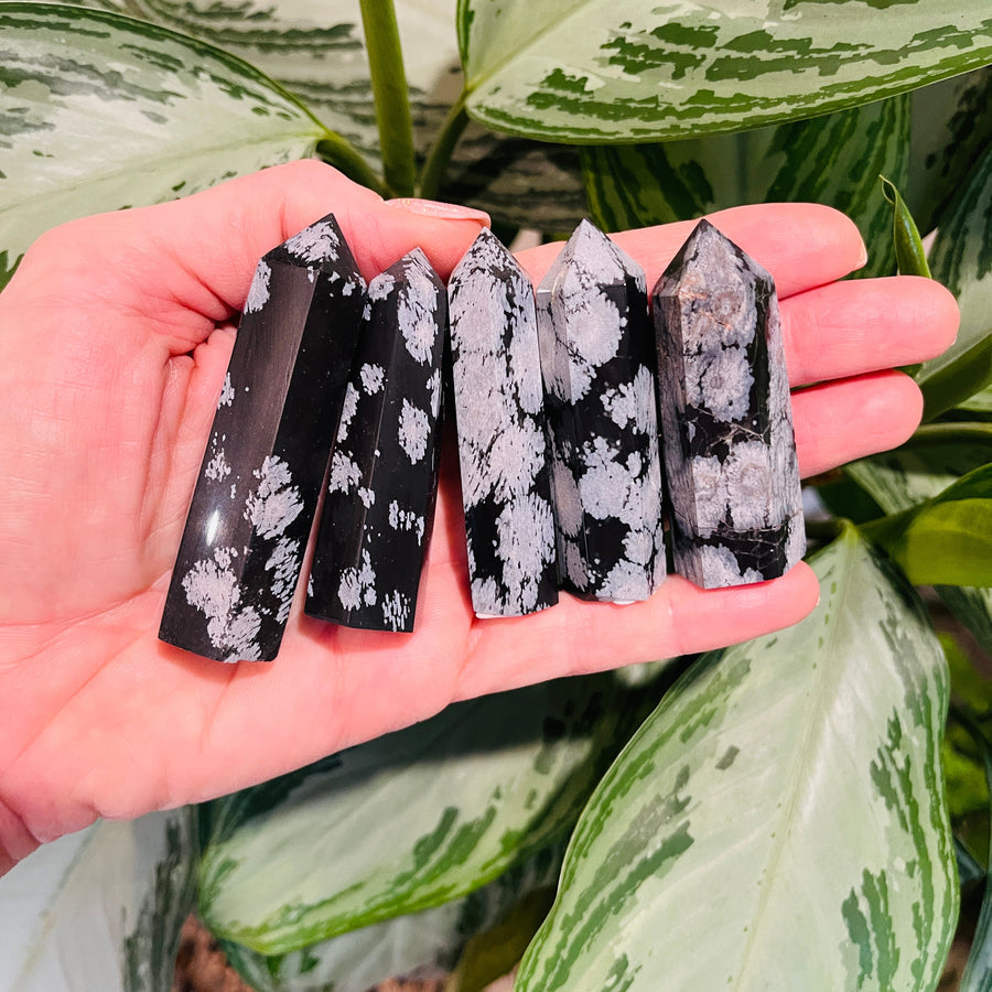 sarah belle snowflake obsidian point