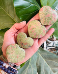 unakite heart palm stone from sarah belle