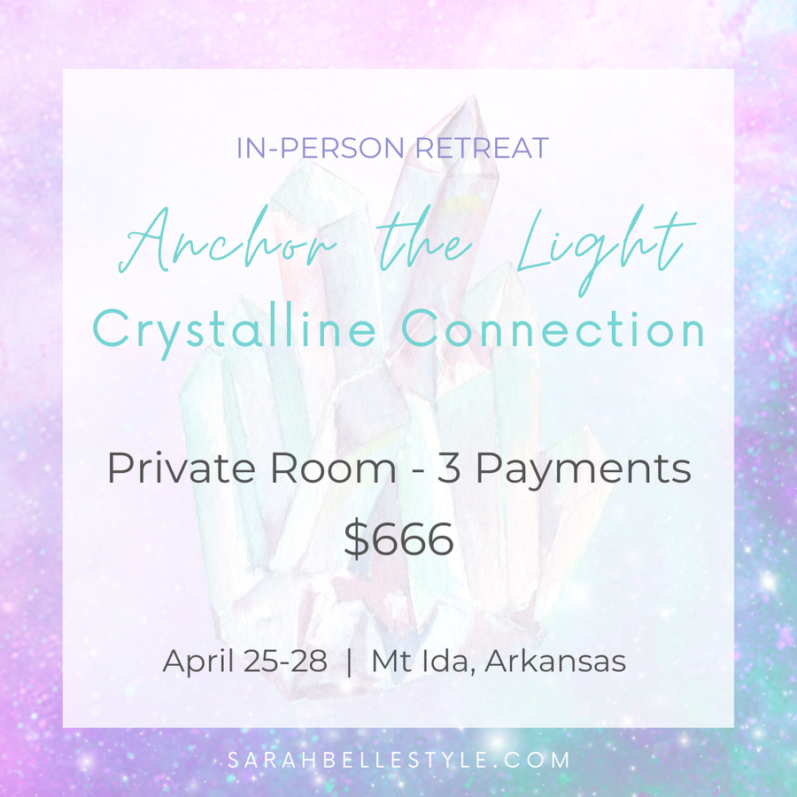 Crystalline Connection Retreat - Private Room - Payment Plan