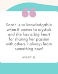 testimonial for Sarah Belle classes