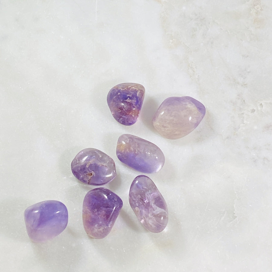 tumbled amethyst for crystal healing