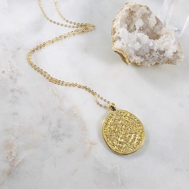 Athena Coin Necklace Handmade Ancestral Lineage