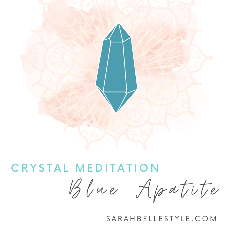blue apatite meditation by sarah belle