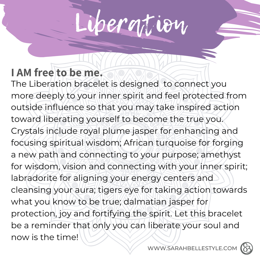 Liberation stacking bracelet Sarah Belle