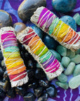 chakra rose white sage smudge stick