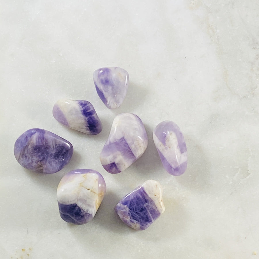 banded chevron amethyst
