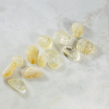 Tumbled citrine for abundance 