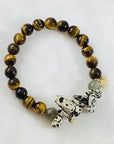 Handmade healing gemstone bracelet for promoting courage