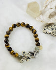 Handmade healing gemstone bracelet for promoting courage