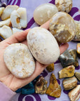 flower agate palm stones from sarah belle