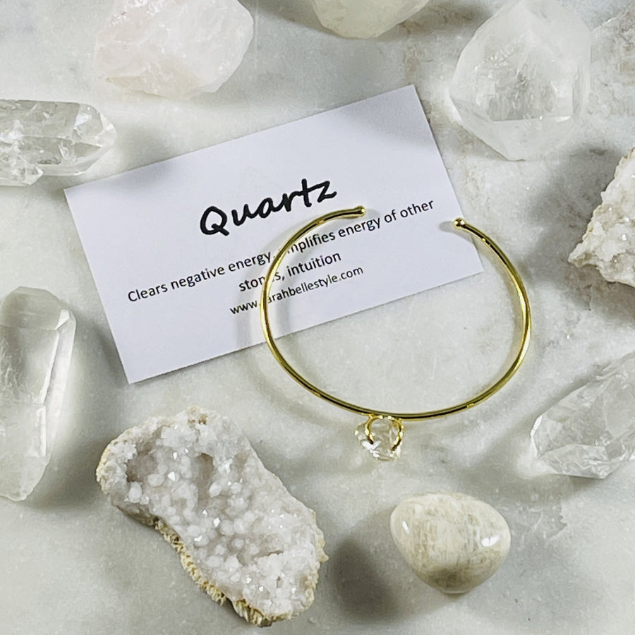 quartz intention cuff from sarah belle