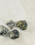 Ocean Jasper tumbled stone by Sarah Belle, for expressing your true feelings.