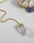 Celine Quartz Point Necklace Intentionally Created Crystal Jewelry