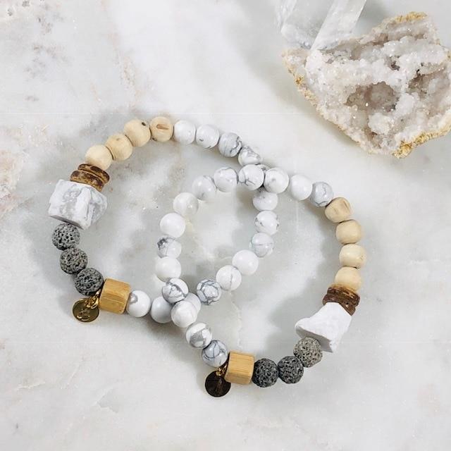 Be Calm Stacking Bracelet for Stress and Protection Energy