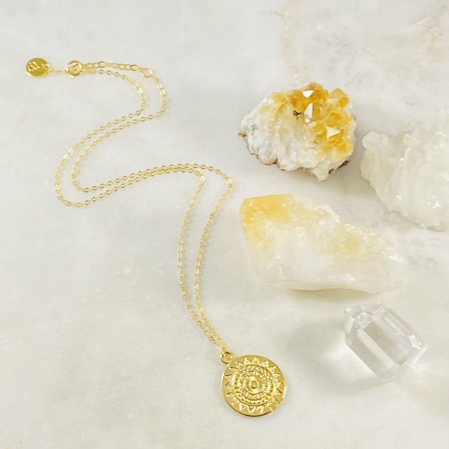 Handmade mandala necklace for your spiritual journey