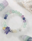 Inner Knowing Stacking Bracelet (Diffuser) with Healing Crystals for Clarity and Focus