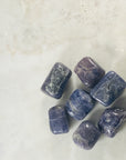 iolite tumbled stone for energy healing