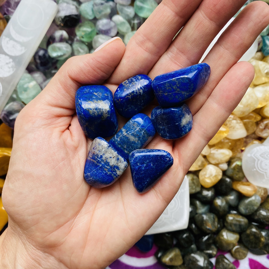 Lapis lazuli for third eye chakra by Sarah Belle