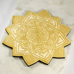 Mandala wood grid intricate