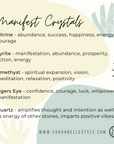 Crystals for manifesting