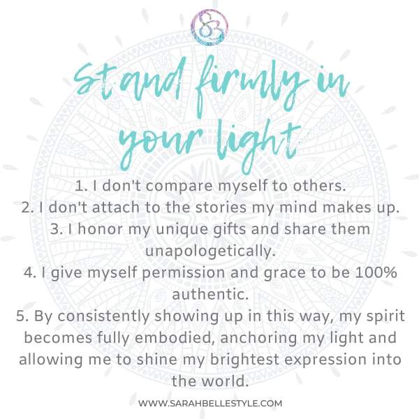Mantra Cuff - Stand Firmly in Your Light Bracelet