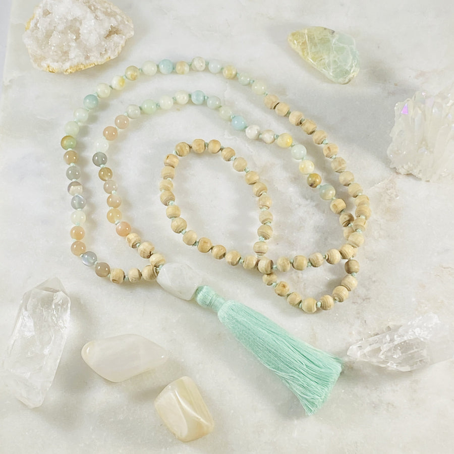 Peace mala for mantra meditation by Sarah Belle