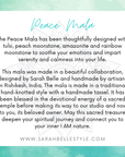 Peace mala description from sarah belle