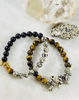 Handmade healing gemstone bracelet for energetic protection