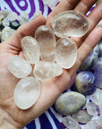 Healing quartz crystal tumbled stones