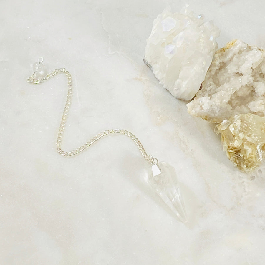 quartz crystal pendulum for seeking higher wisdom