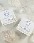 Angel aura quartz stud earrings from sarah belle for energy healing