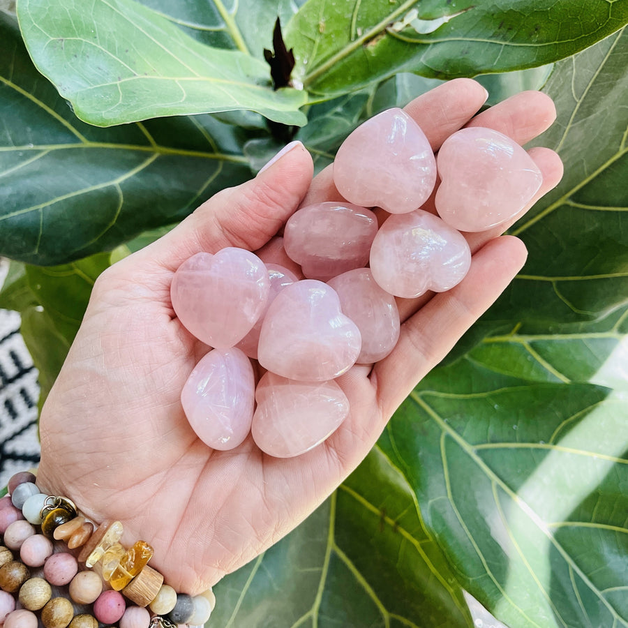 rose quartz heart for the heart chakra from sarah belle