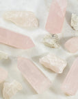 Rose Quartz Tumbled Stones Healing Crystals for Heart Chakra and Love