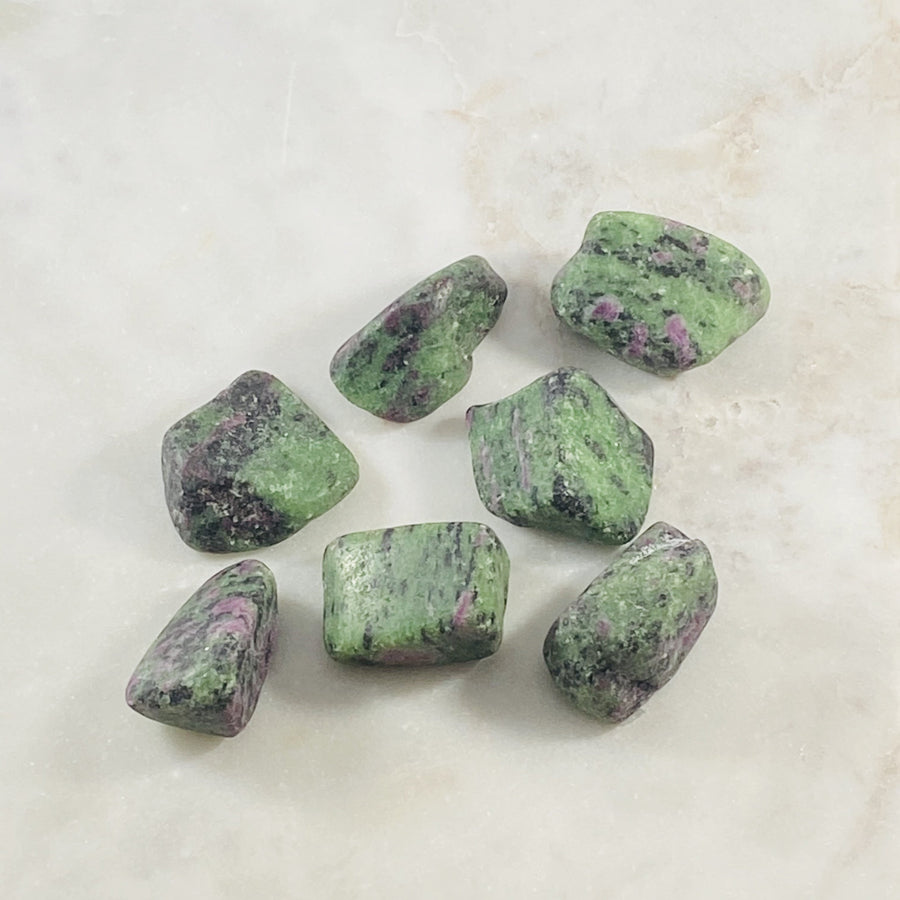 Ruby in Zoisite healing energy