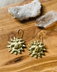 Sarah Belle sun motif earrings