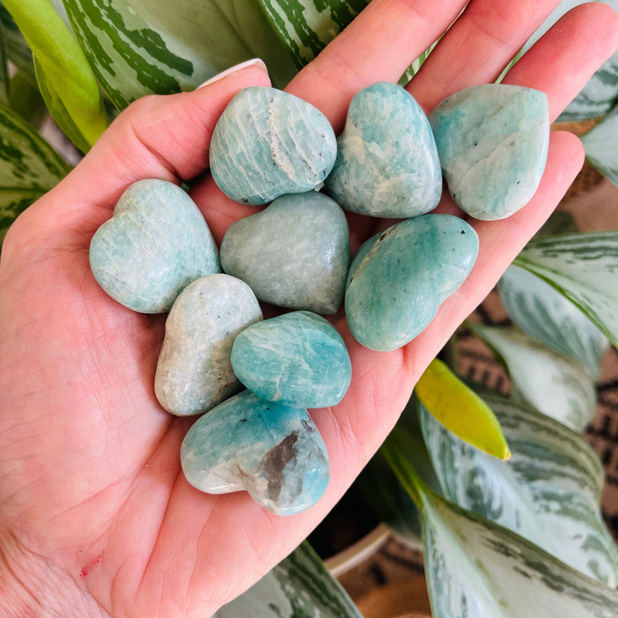 sarah belle amazonite heart