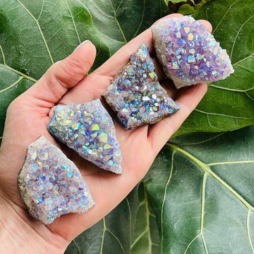 sarah belle angel aura amethyst cluster