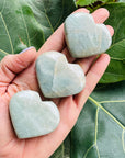 sarah belle aquamarine heart palm stone
