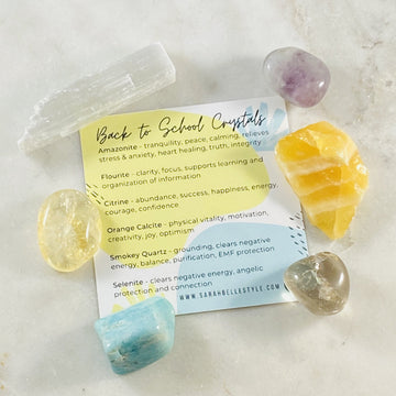 Healing crystals for going back to school