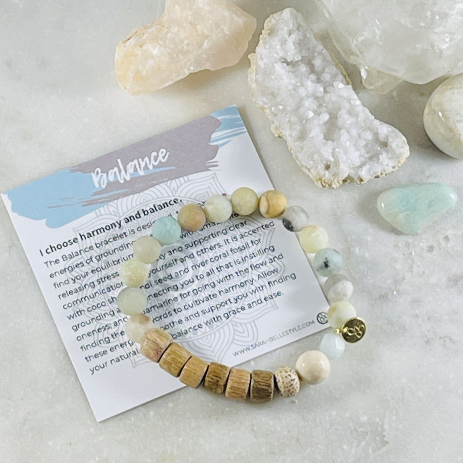 sarah belle crystal energy bracelet for balance and calming