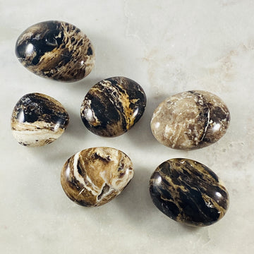 black opal palm stones from sarah belle