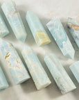 caribbean blue calcite for relaxation from sarah belle